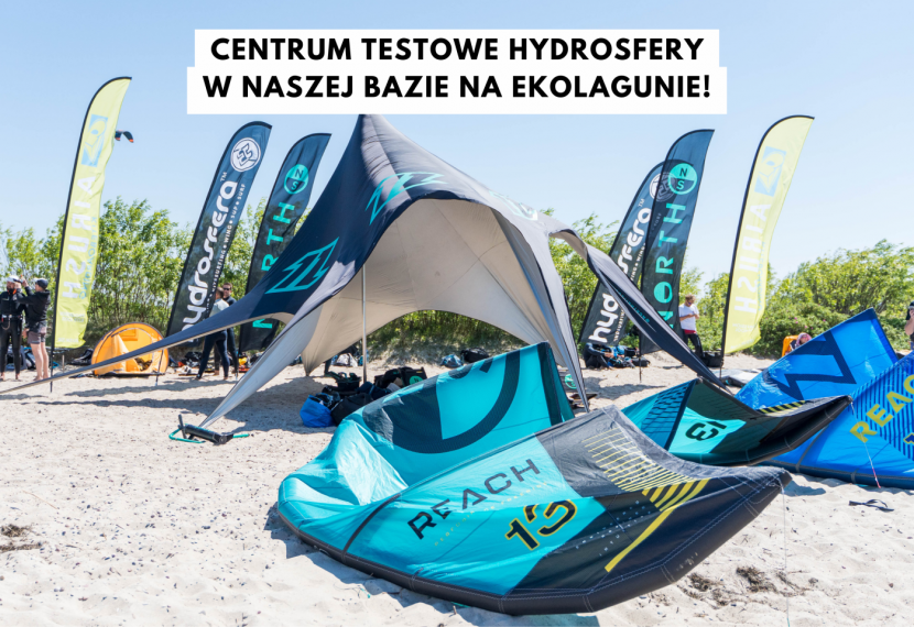 CENTRUM TESTOWE HYDROSFERA na Ekolagunie! Masz wątpliwości, jaki sprzęt kitesurfingowy wybrać? Wypróbuj go u nas!