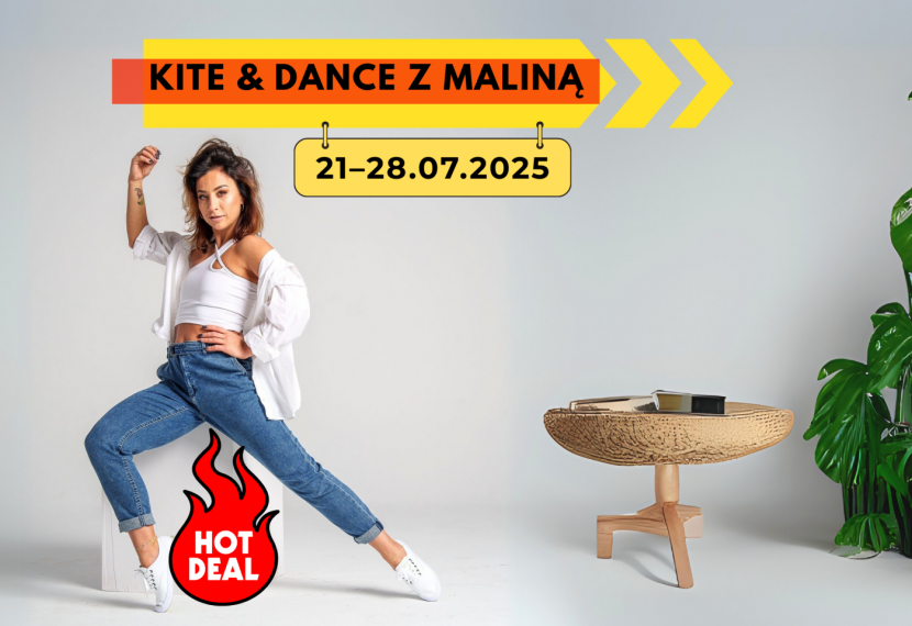 KITE & DANCE z Maliną – taneczno-kitesurfingowy obóz w Chałupach z MALAYKA!