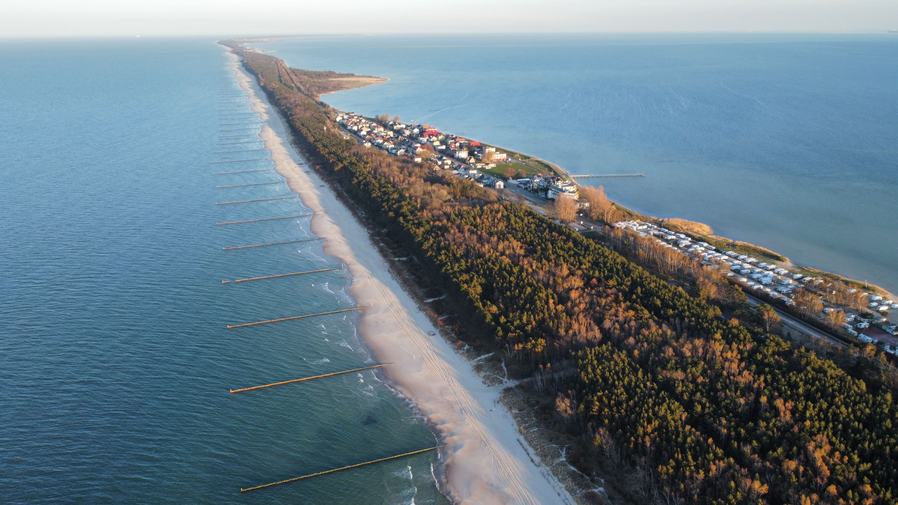 Półwysep helski MALAYKA kitesurfing efoil chałupy ekolaguna